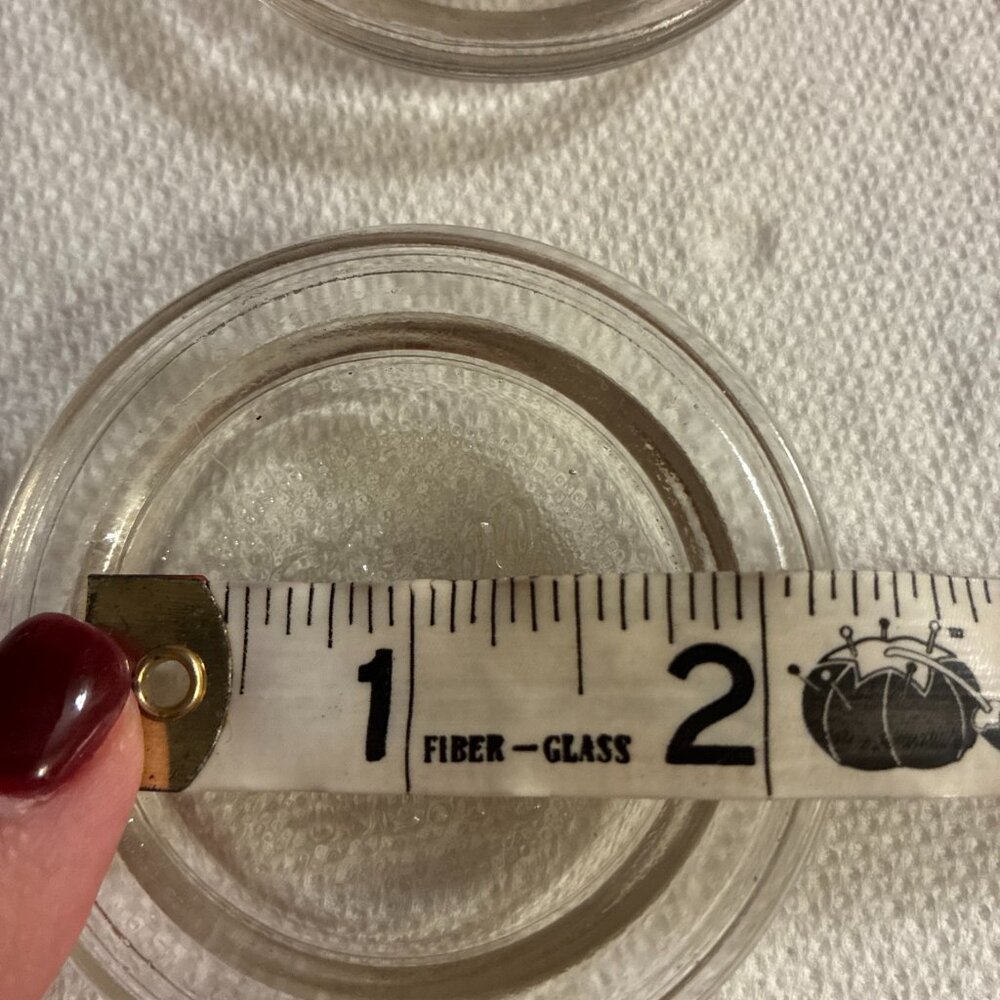 Ball Jar Mason Jar Lid Glass Inserts No 10 lot of 4 Vintage - Picture 3 of 7